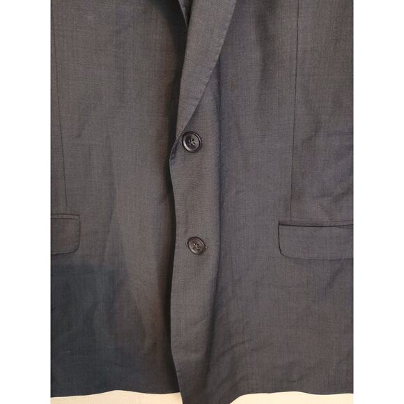 Brooks Brothers Blazer Men 48L Blue Gray Explorer Fitzgerald Career Sport Coat - Picture 9 of 12